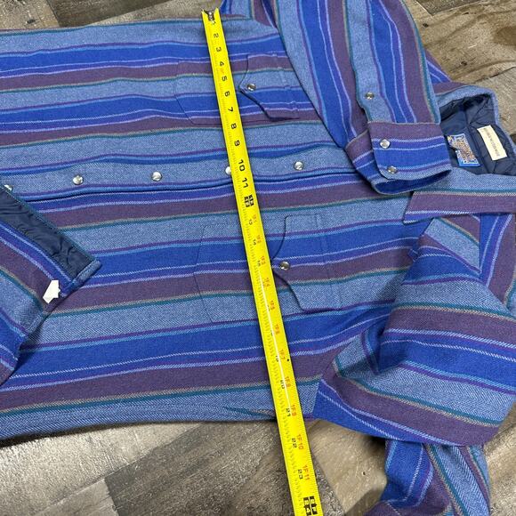 Vintage Pendleton High Grade Western Wear Wool Pearl Snap Shirt Men Large - Picture 4 of 14